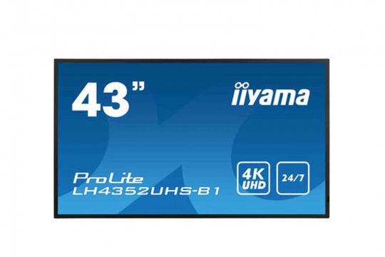  Фото информационный дисплей iiyama 43" lh4352uhs-b1 - фото 1