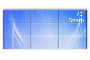  Фото видеостена 3x3 sharp 70" pn-v701 - фото 2