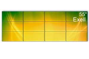  Фото видеостена 4x3 exell 55" expd-wa55ab05 - фото 2