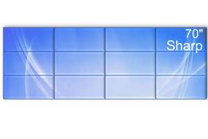  Фото видеостена 4x3 sharp 70" pn-v701 - фото 2
