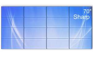  Фото видеостена 4x4 sharp 70" pn-v701 - фото 2
